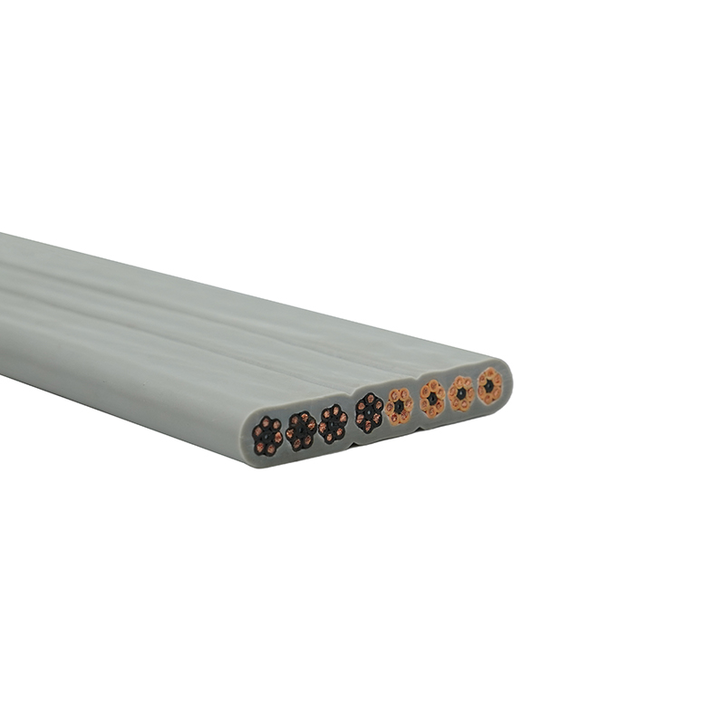 銅コア PVC 絶縁 PVC シース エレベーター フラット ケーブル