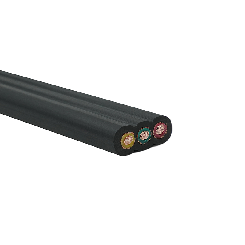 銅コア PVC 絶縁 PVC シース シールド付きエレベーター フラット ケーブル